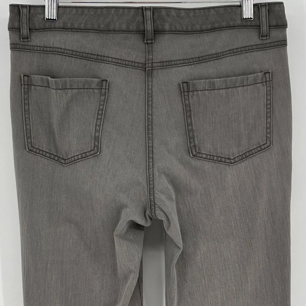 J. McLaughlin Womens Skinny Jeans Size 8 Gray Denim Soft Stretch Cotton Mid Rise